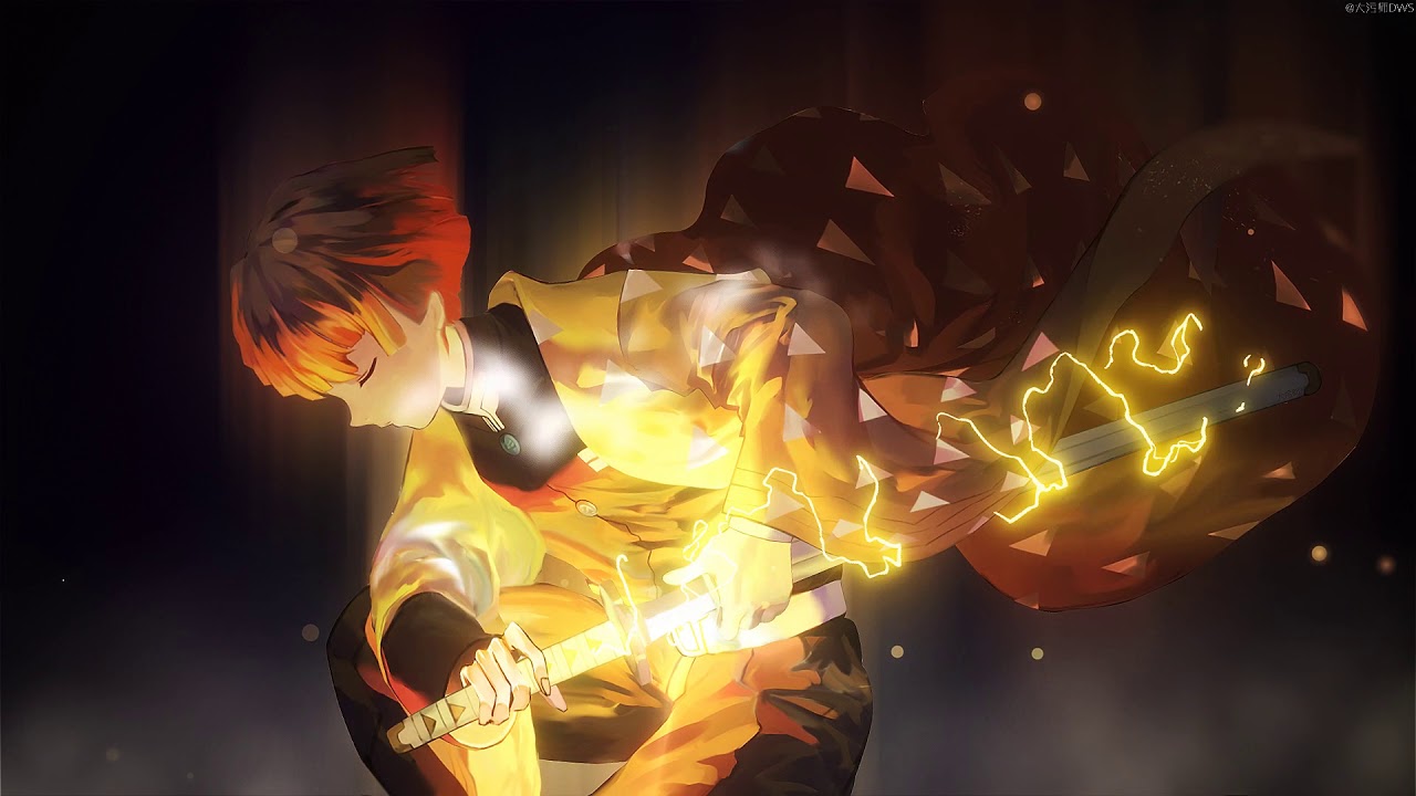Zenitsu Agatsuma fulmine spada, 1280x720 720p, iMac