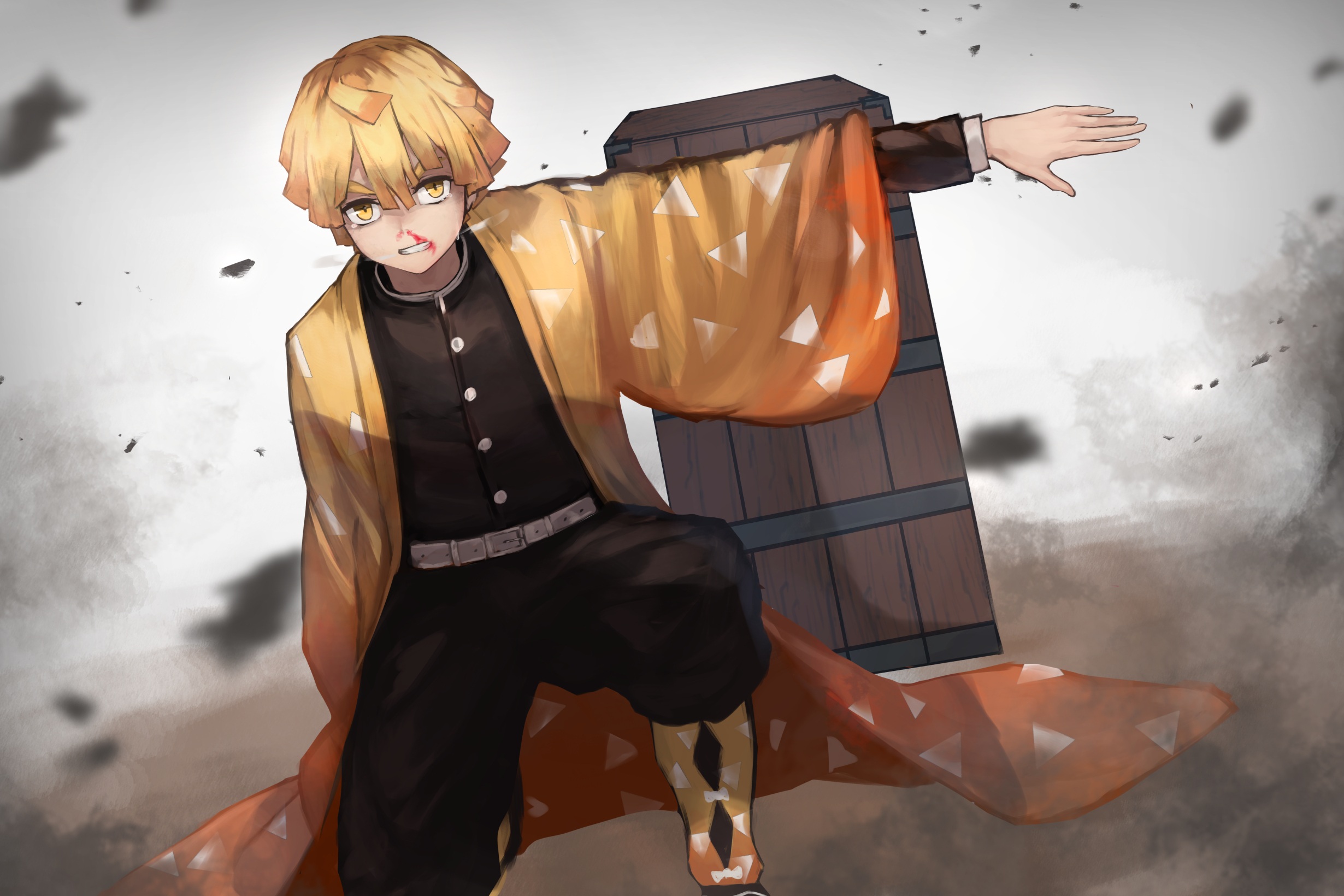 Zenitsu Agatsuma Demon Slayer, 2460x1640 alta risoluzione, Laptop