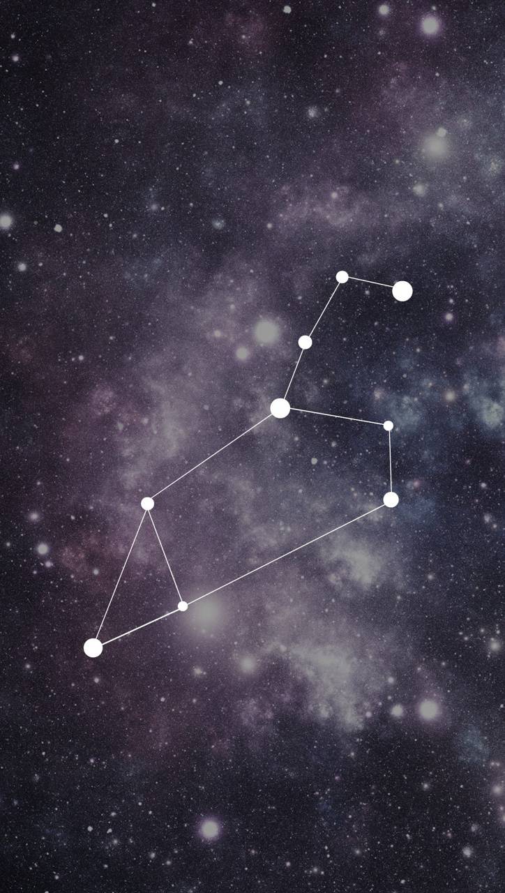 Costellazione Leo su nebulosa, 724x1280 Verticale, iPhone