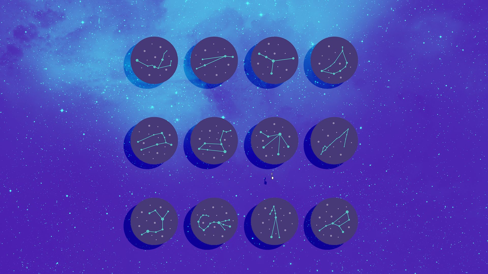 Capricorno costellazione stelle nero, 1920x1080 Full HD 1080p, Desktop
