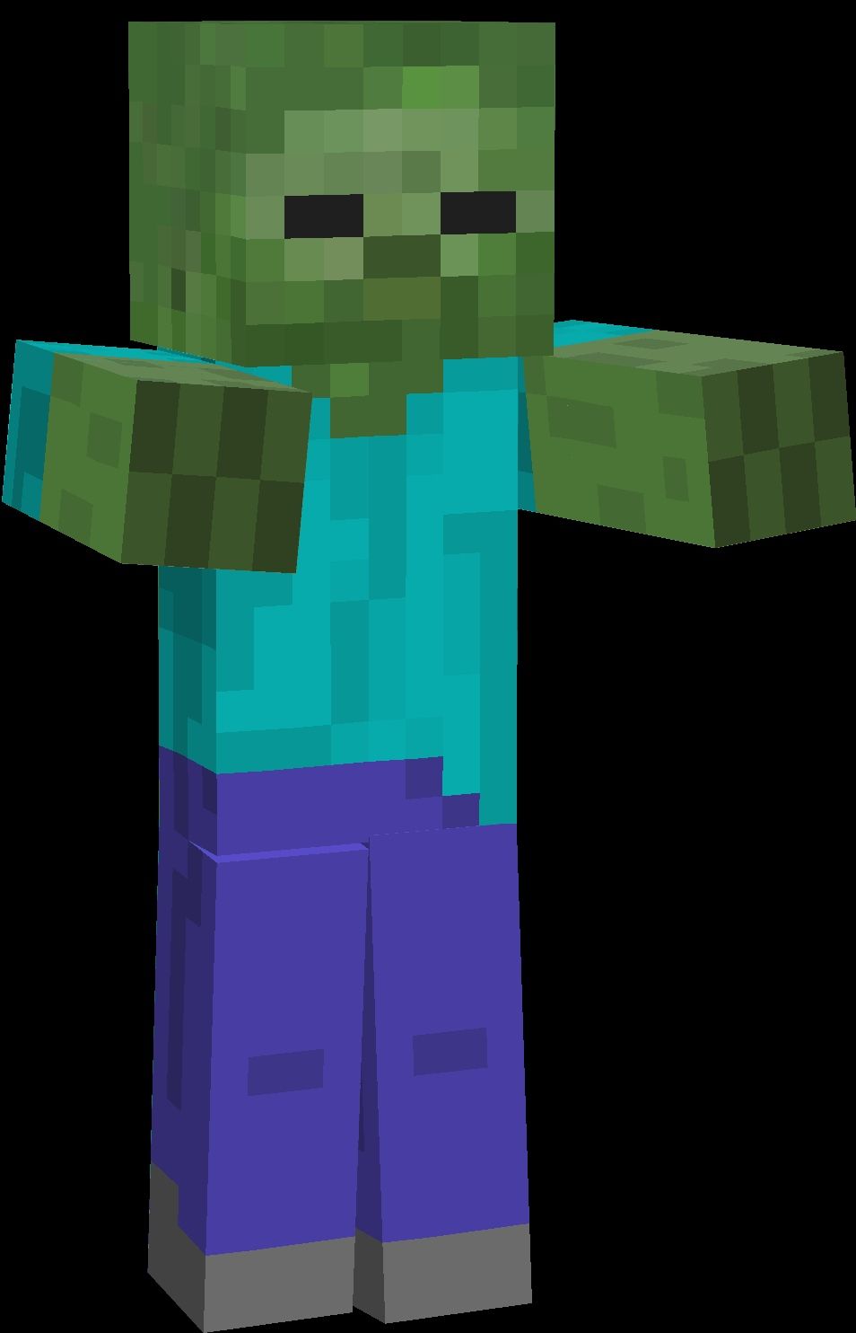 Zombie e Creeper Minecraft pixel art, 1920x1080 Full HD, PC Desktop