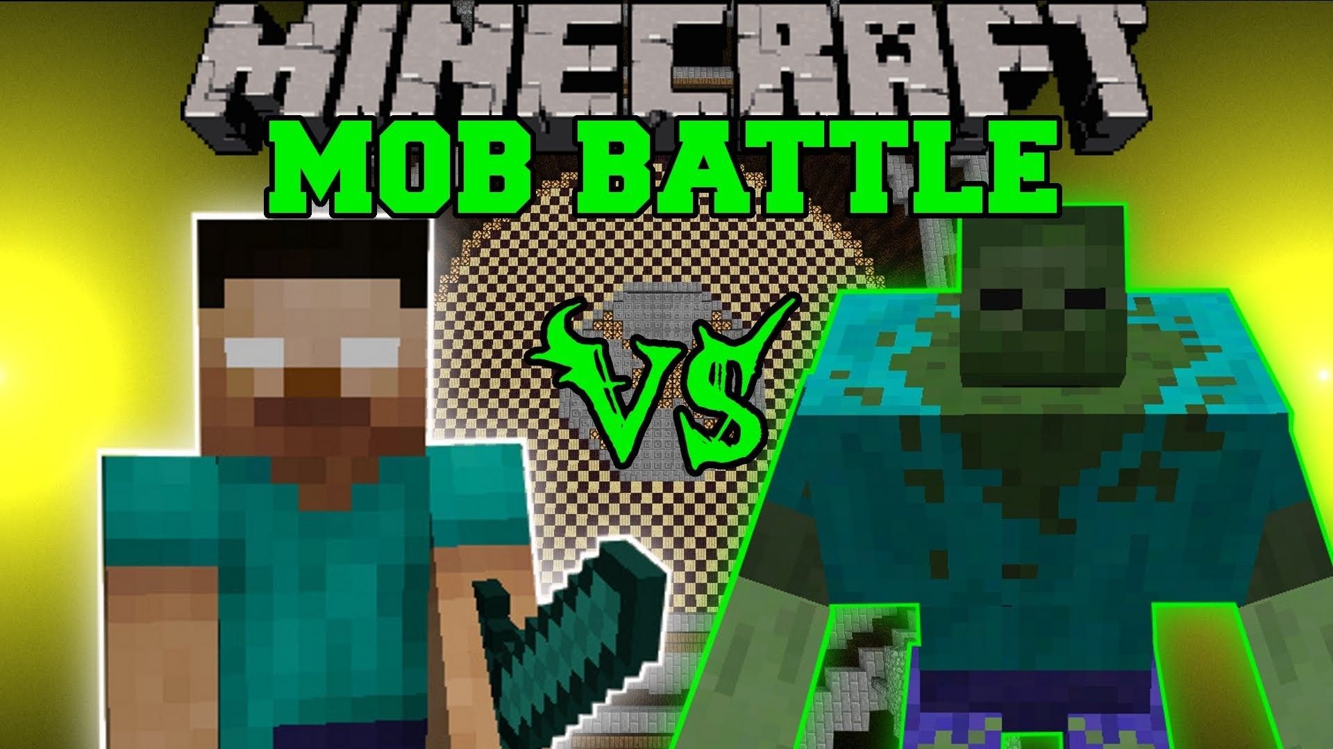 Steve, zombie e lupo Minecraft, 1920x1080 Full HD, PC Desktop