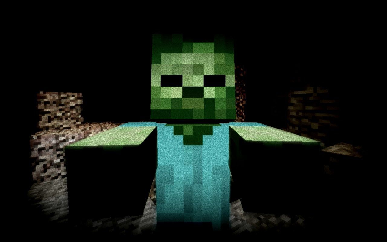 Villaggio Minecraft con zombie, 1440x900 HD, MacBook Air