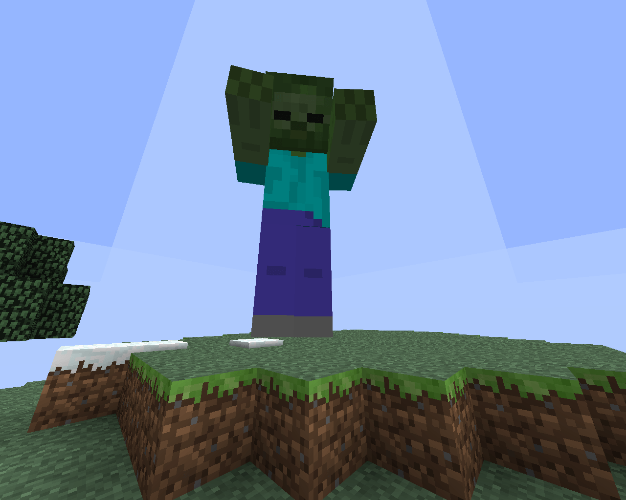 Zombie Minecraft di notte, 1920x1080 1080p, Desktop