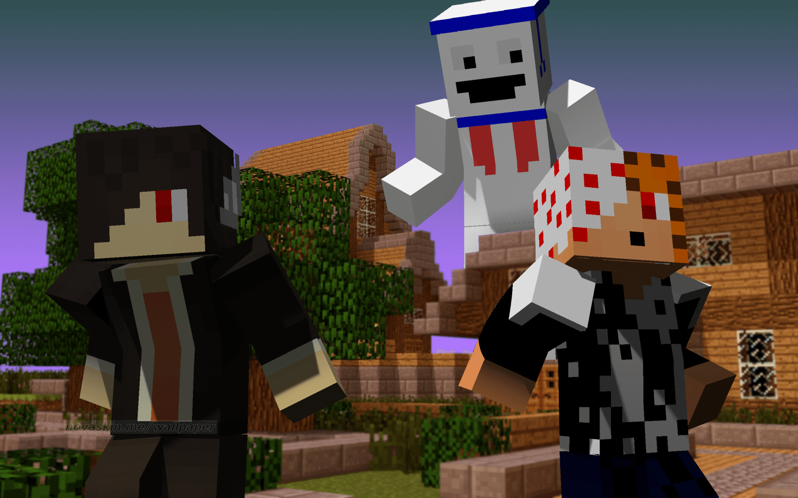 Zombie Minecraft di notte, 1920x1080 Full HD 1080p, PC Desktop