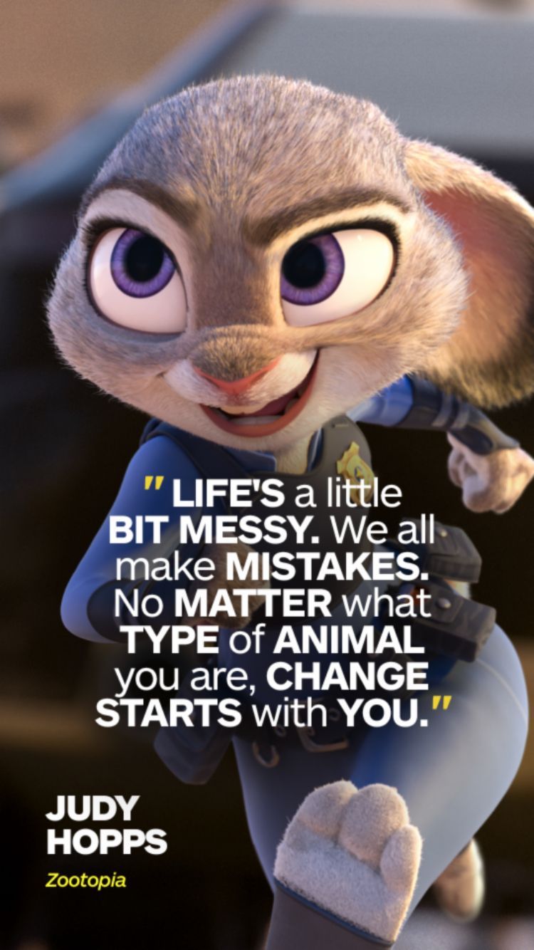 Judy Hopps Zootopia citazione, Disney, 750x1334 Full HD Verticale, iPhone