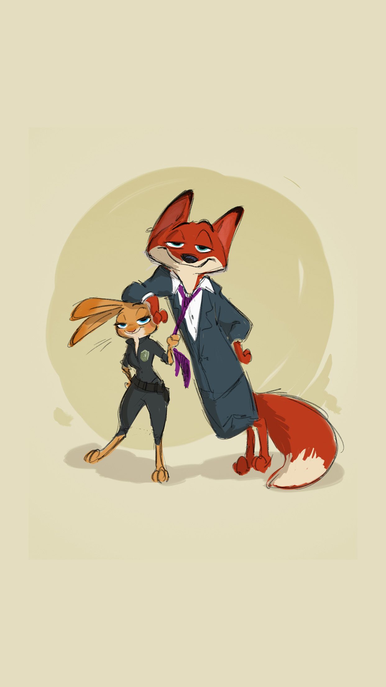 Judy e Nick Zootopia, 1242x2208 Verticale, Android