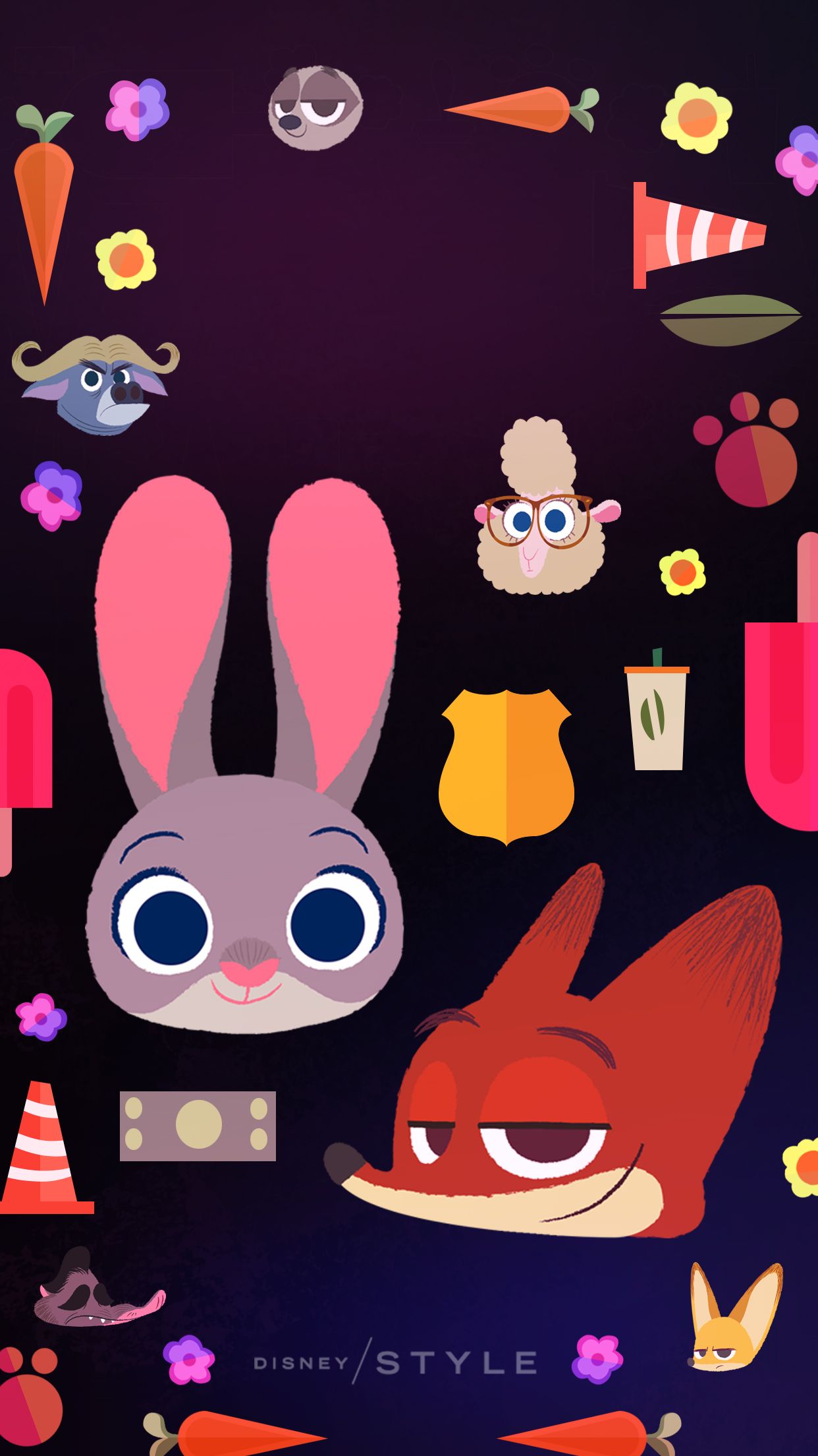 Nick e Judy Zootopia, 720x1480 Full HD Verticale, Samsung Galaxy