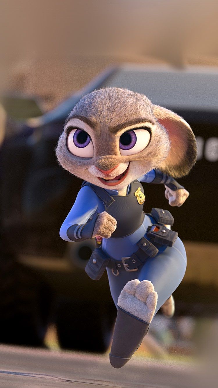 Judy Hopps poliziotta Zootopia, Disney, 750x1334 Full HD Verticale, Smartphone