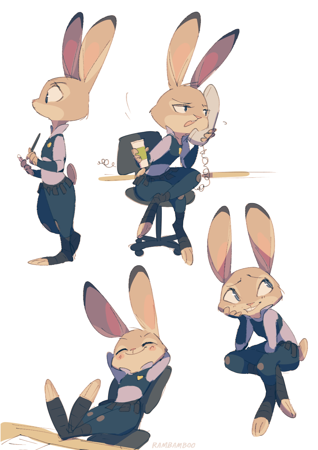 Silhouette coniglio Zootopia tipografia, 752x1063 Verticale, Android