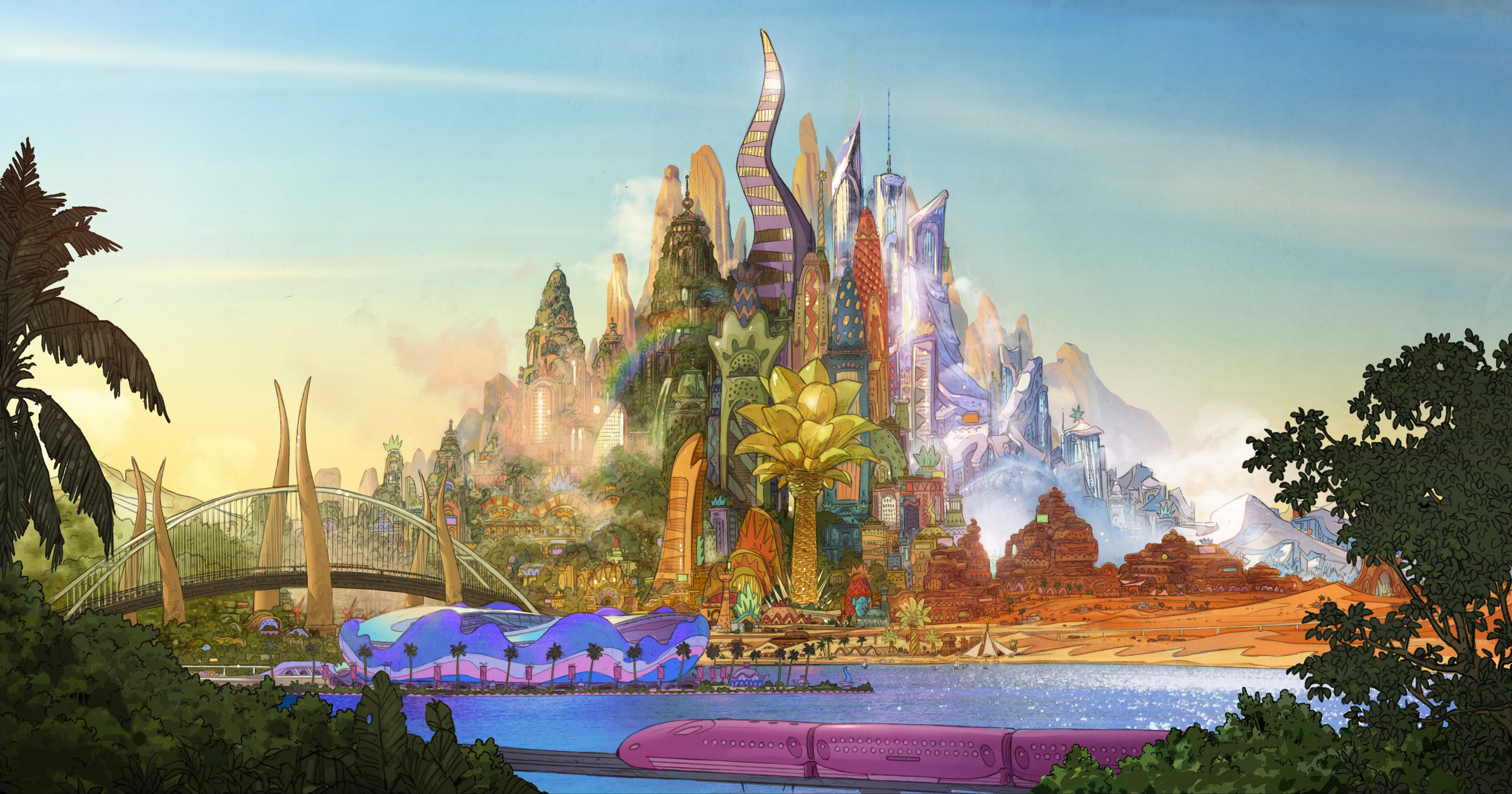 Mike e Sulley paracadute, 1920x1200 WUXGA, PC