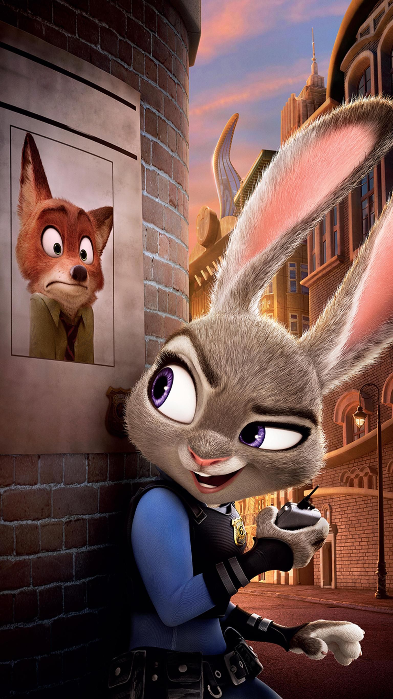 Judy e Nick Zootopia, Judy Hopps, 1536x2732 Full HD Verticale, Smartphone