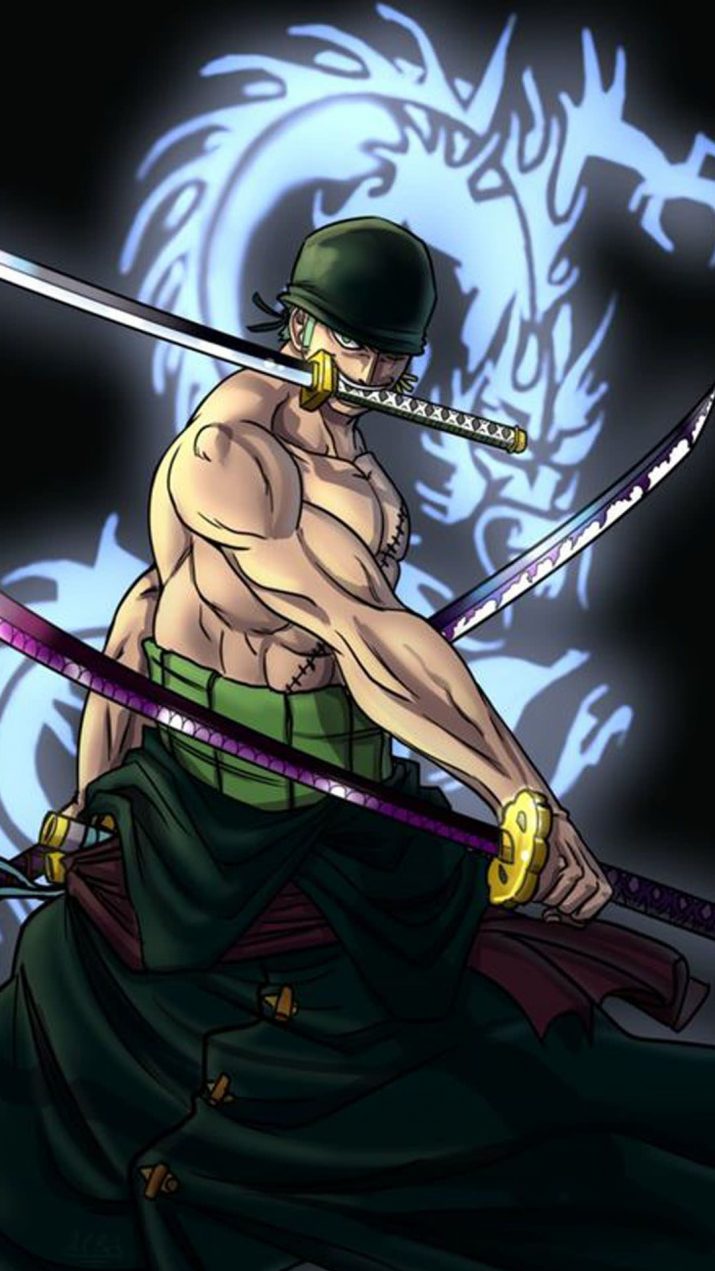 Zoro One Piece spade, Eiichiro Oda, 715x1271 Verticale, Mobile