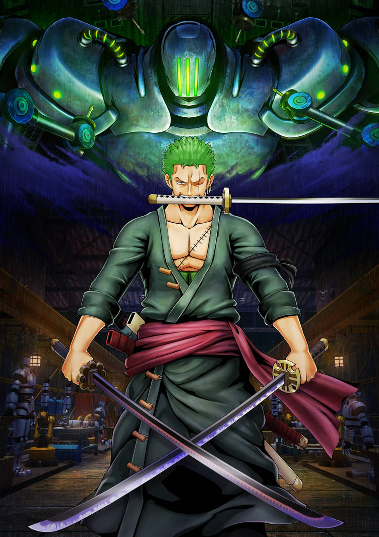Zoro One Piece spade, 752x1063 Verticale, OnePlus