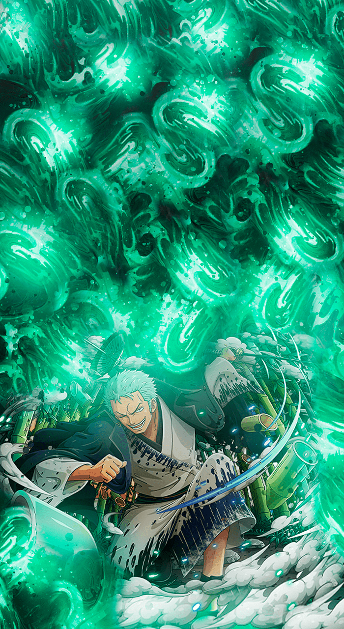 Zoro spade energia verde, 700x1280 Verticale, Telefono