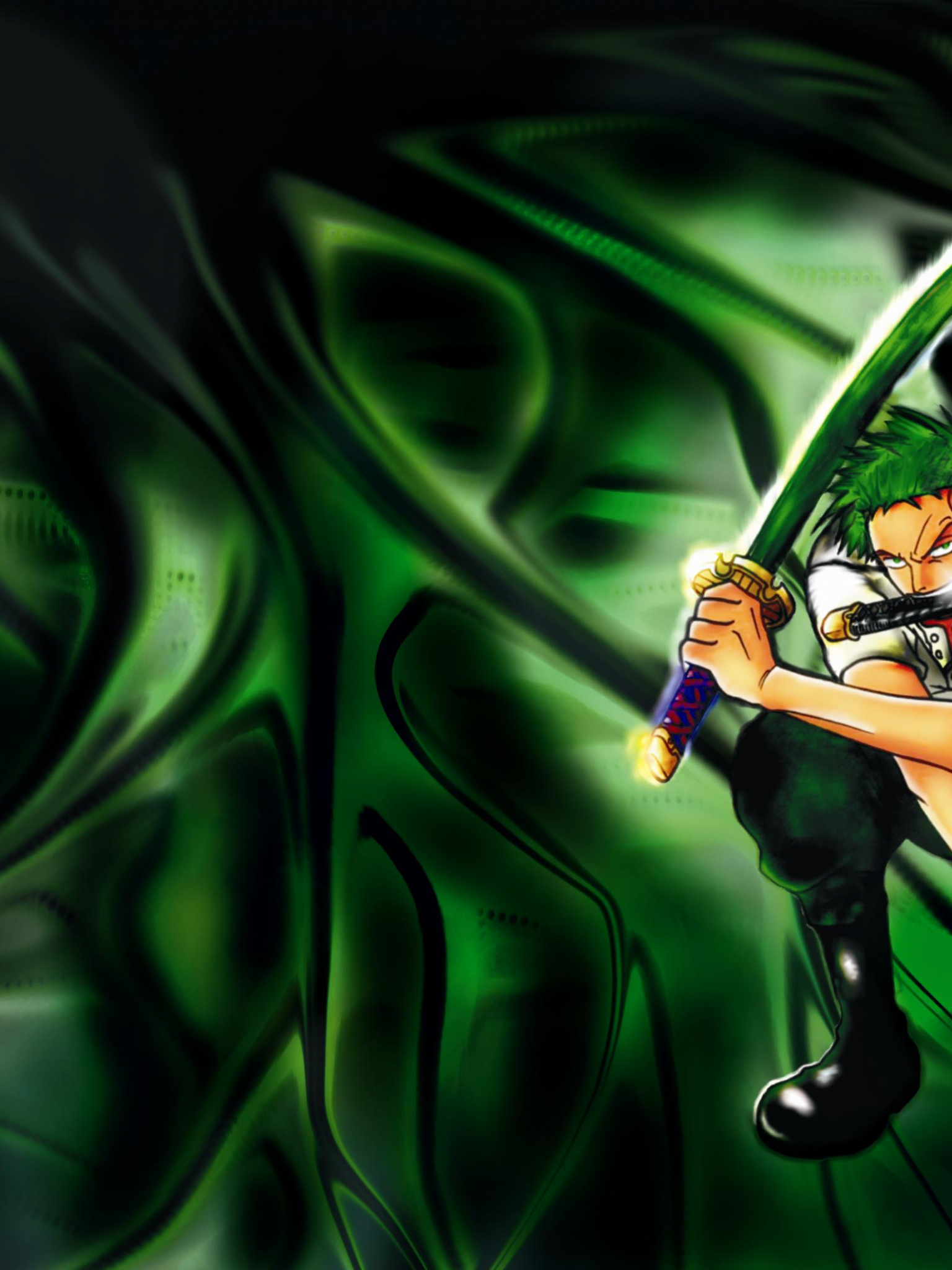Zoro One Piece spada verde, 1536x2048 Full HD Verticale, Smartphone