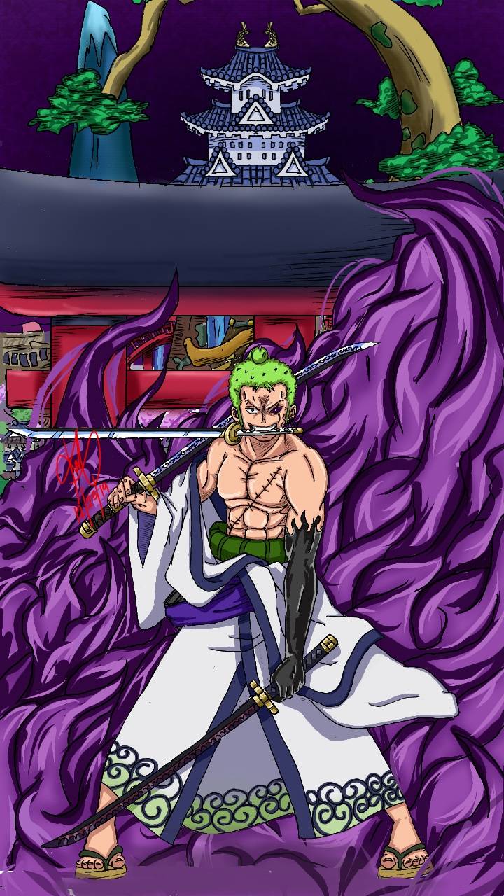 Zoro One Piece spade, 720x1280 Verticale, Mobile