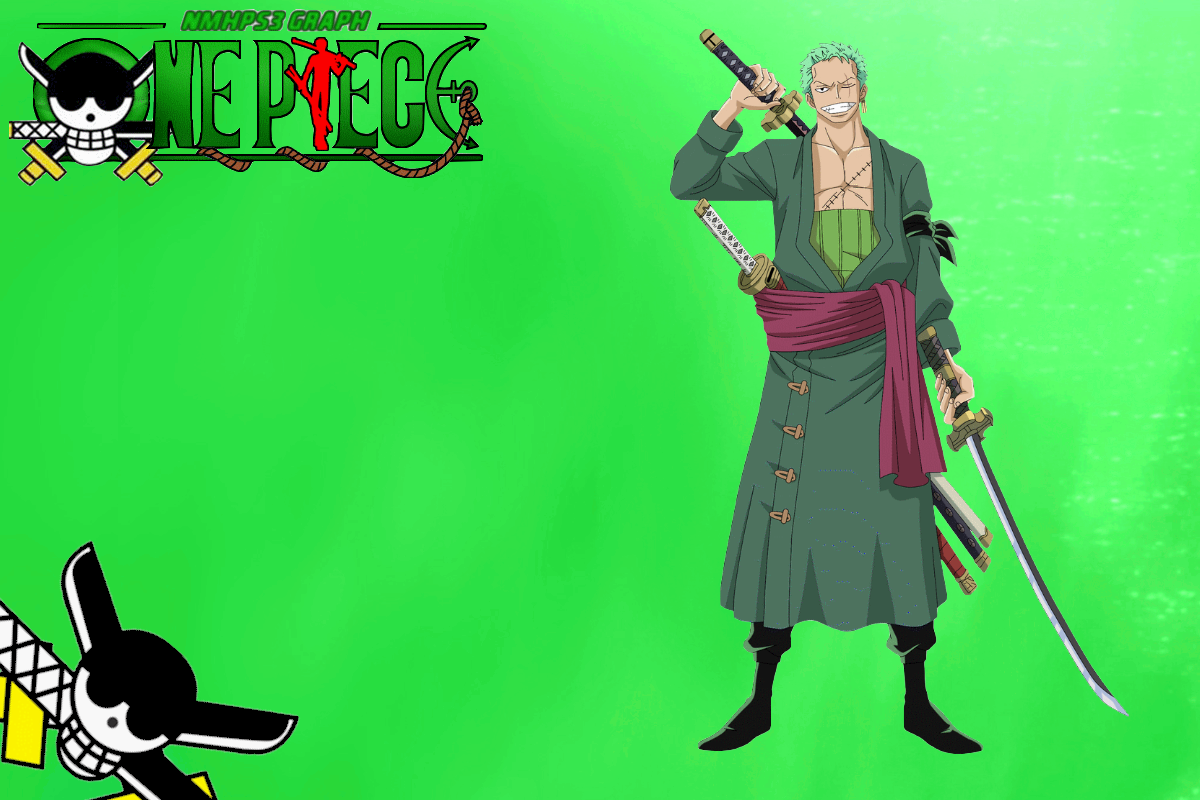 Zoro One Piece sfondo verde, 1200x800 HD, Laptop