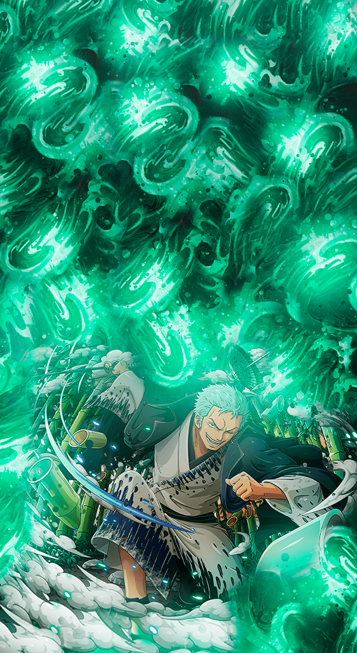 Zoro spade aura verde, One Piece, 700x1280 Full HD Verticale, iPhone