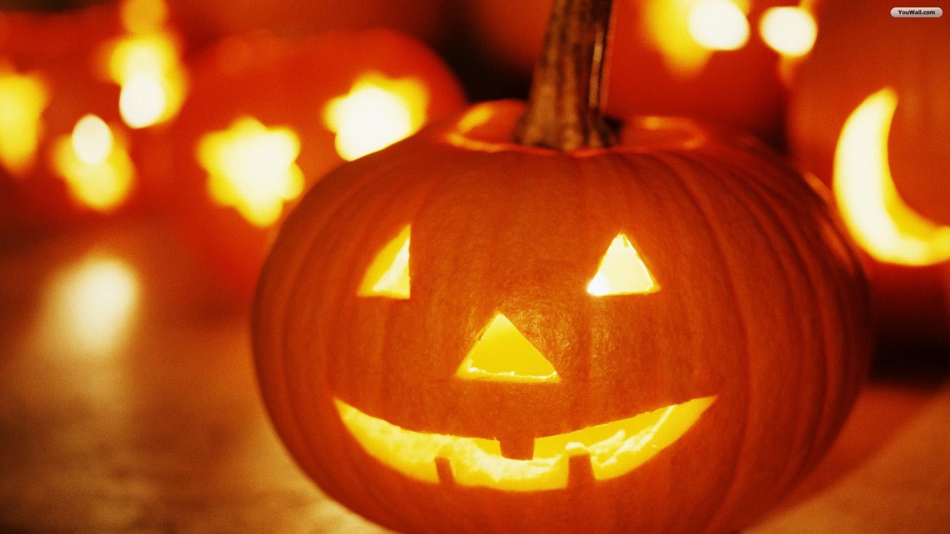 Zucca di Halloween illuminata, 1920x1080 Full HD, Desktop