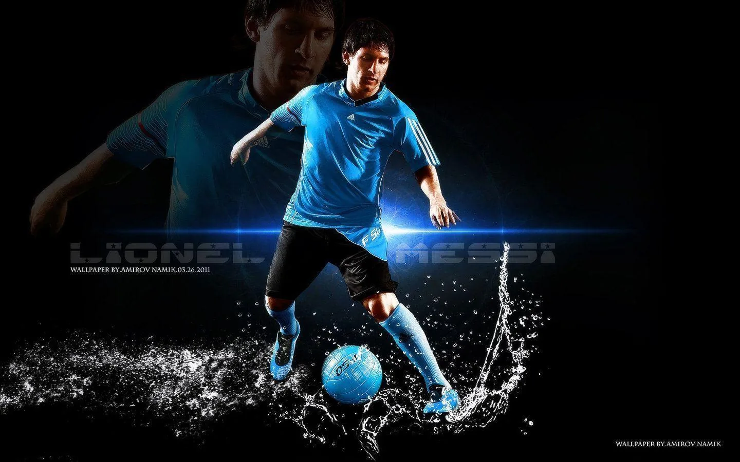 Lionel Messi calcio Adidas, 1440x900 720p, MacBook Air