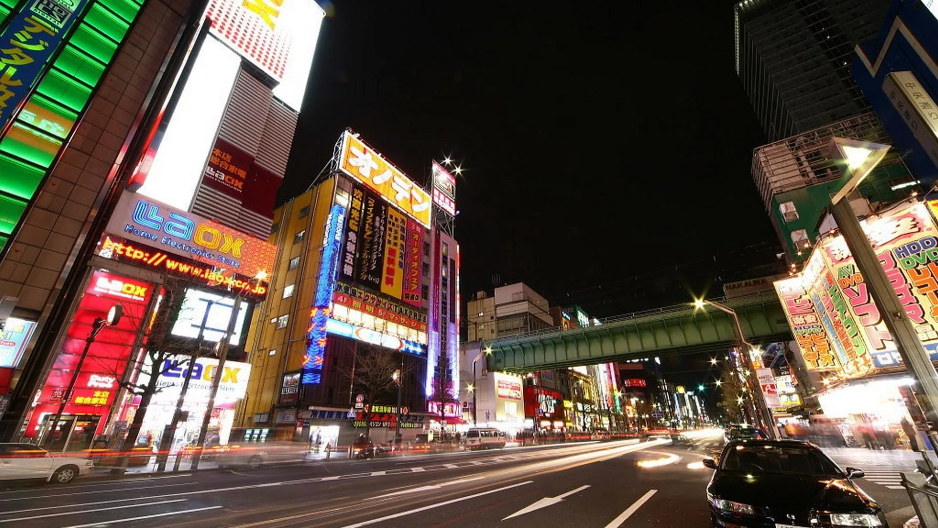 Akihabara di notte, insegne luminose, 1920x1080 Full HD, Desktop