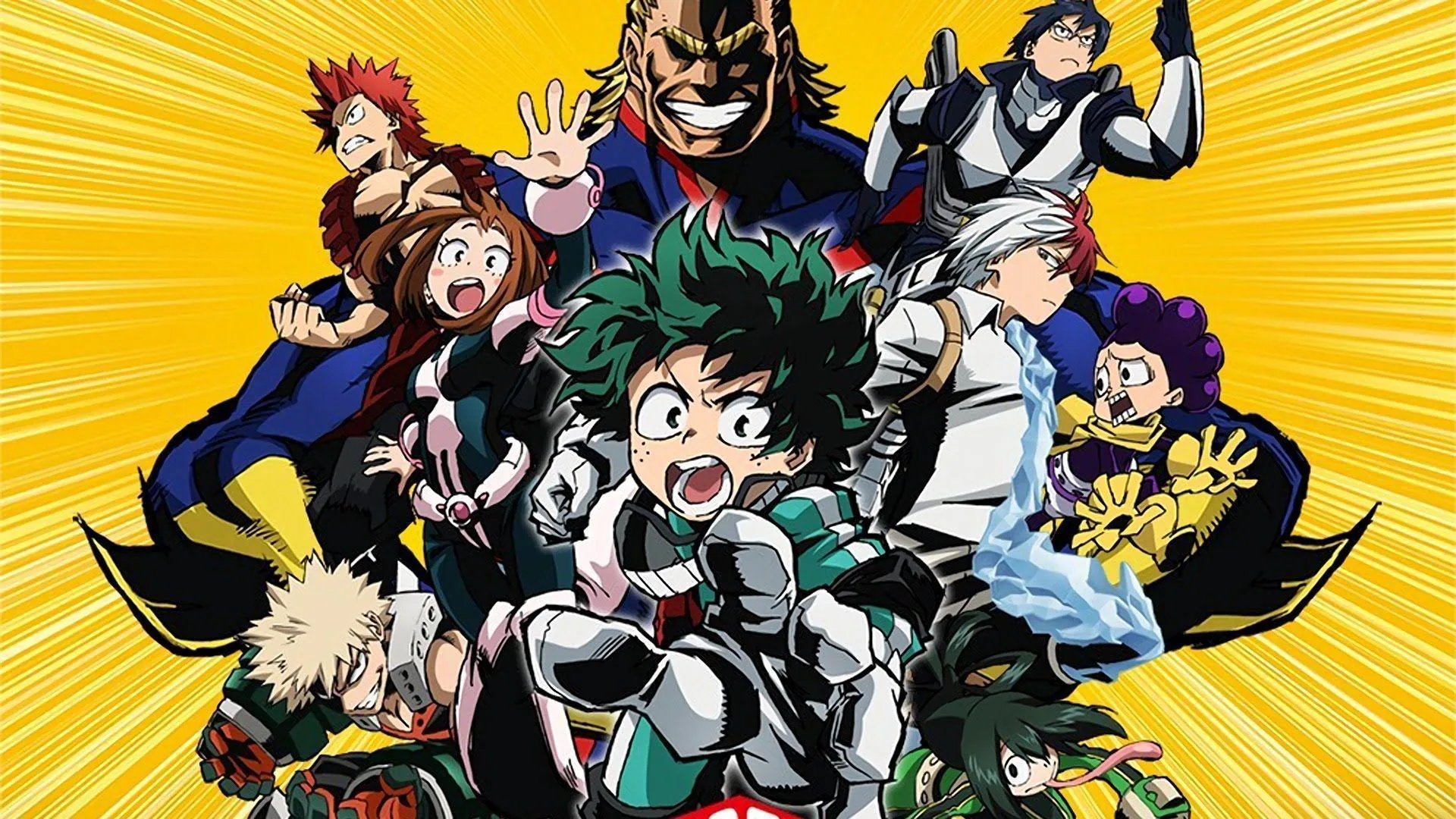 My Hero Academia personaggi gruppo, eroi, 1920x1080 Full HD, PC
