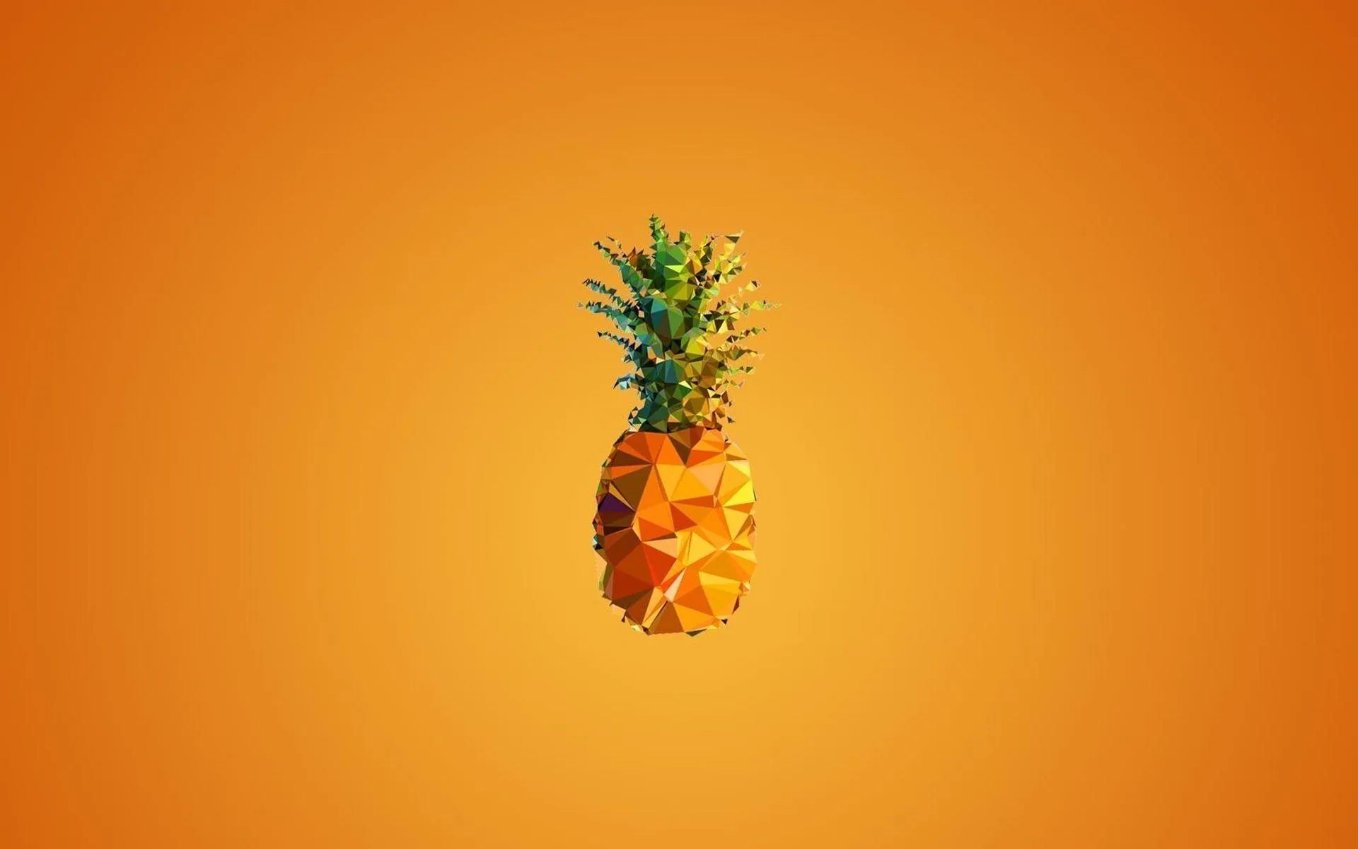 Ananas low poly arancione, 1920x1200 WUXGA, iMac