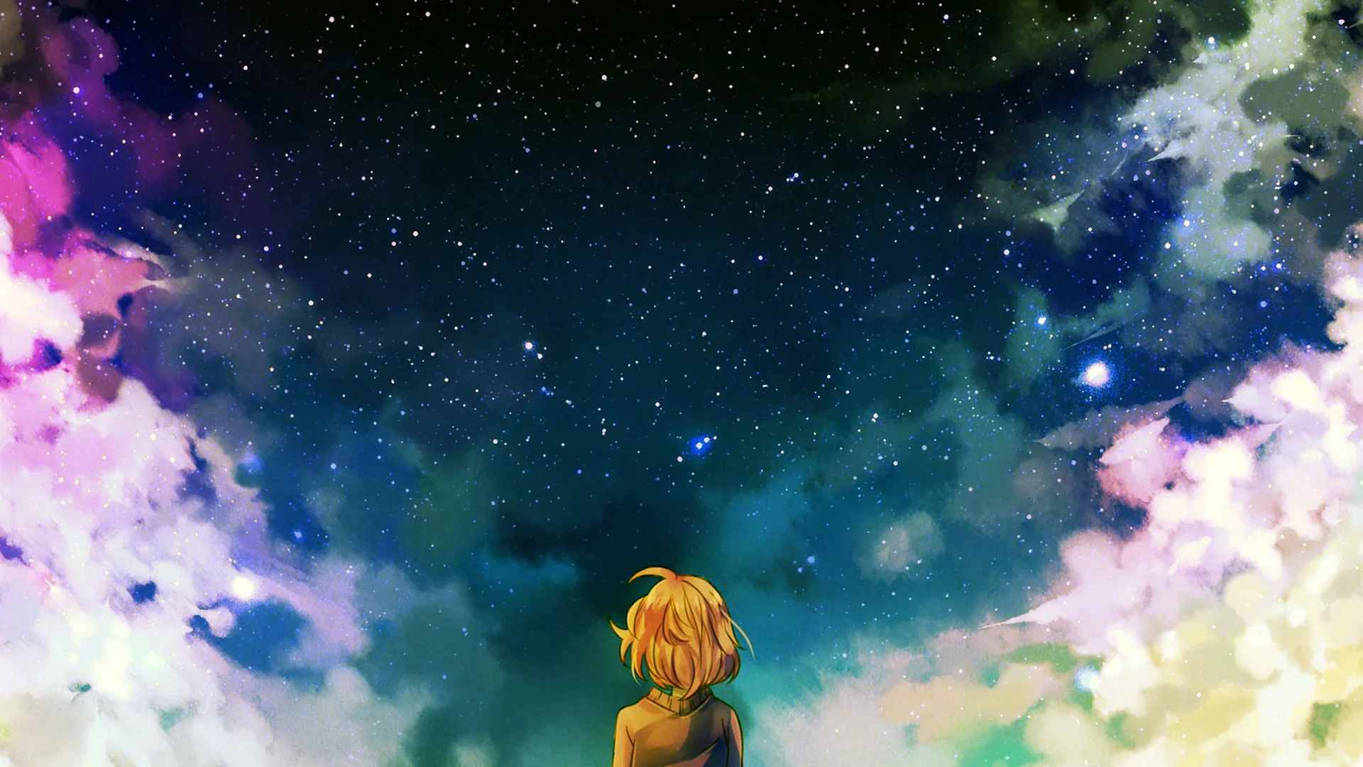 personaggio anime cielo stellato, 3840x2160 Ultra HD, 4K TV