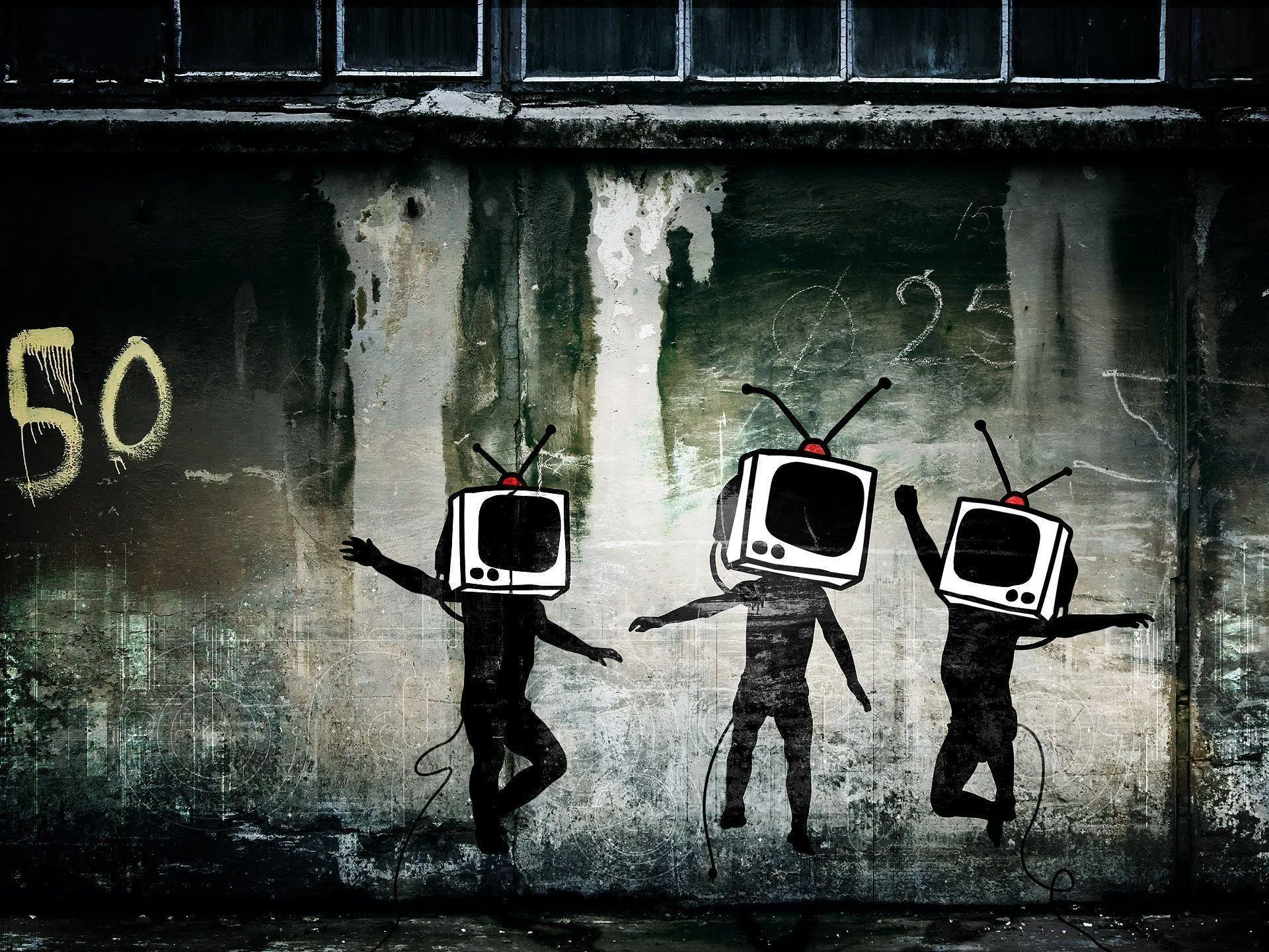 Murales figure con testa TV, 1920x1440 WUXGA, Desktop