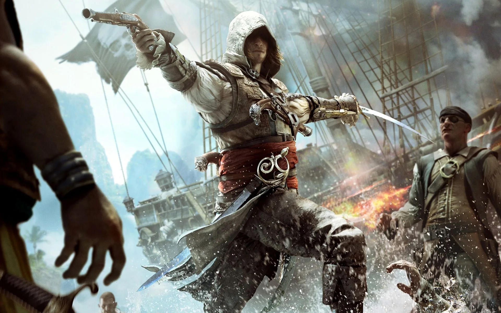 Assassin's Creed Black Flag pirata, Ubisoft, 1920x1200 WUXGA, Laptop