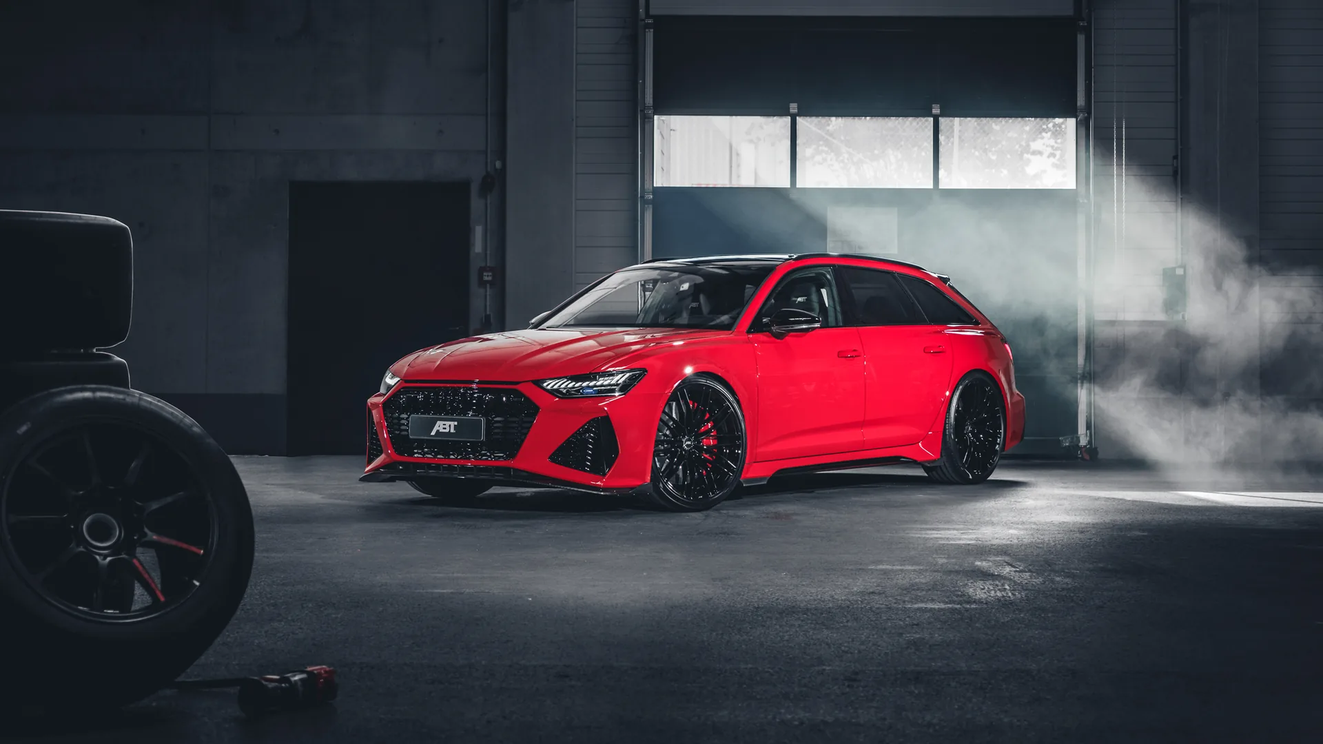 Audi RS6 rossa station wagon, Audi Sport, 2560x1440 2K, Desktop