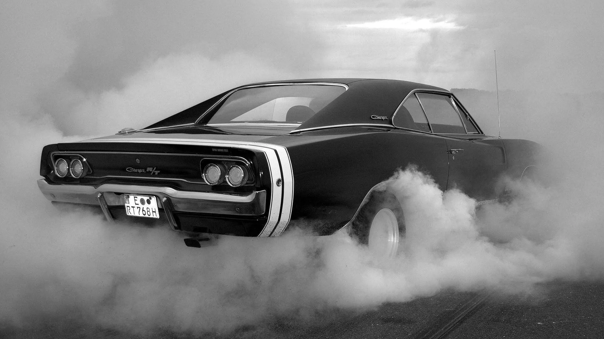 Dodge Charger 1969 bianco e nero, V8, 1920x1080 Full HD 1080p, PC