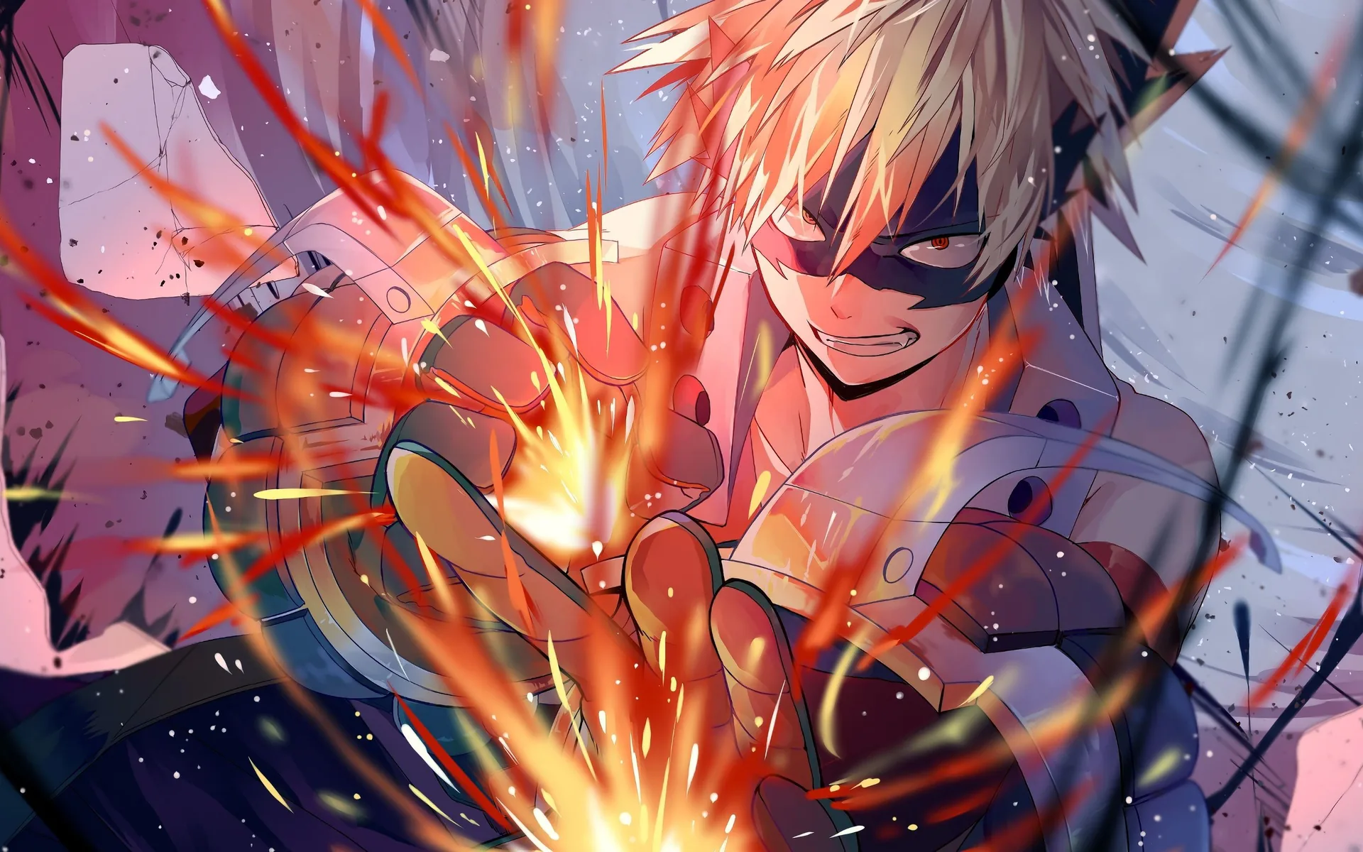Bakugou esplosione My Hero Academia, Katsuki Bakugou, 2880x1800 2K+, Lenovo Legion