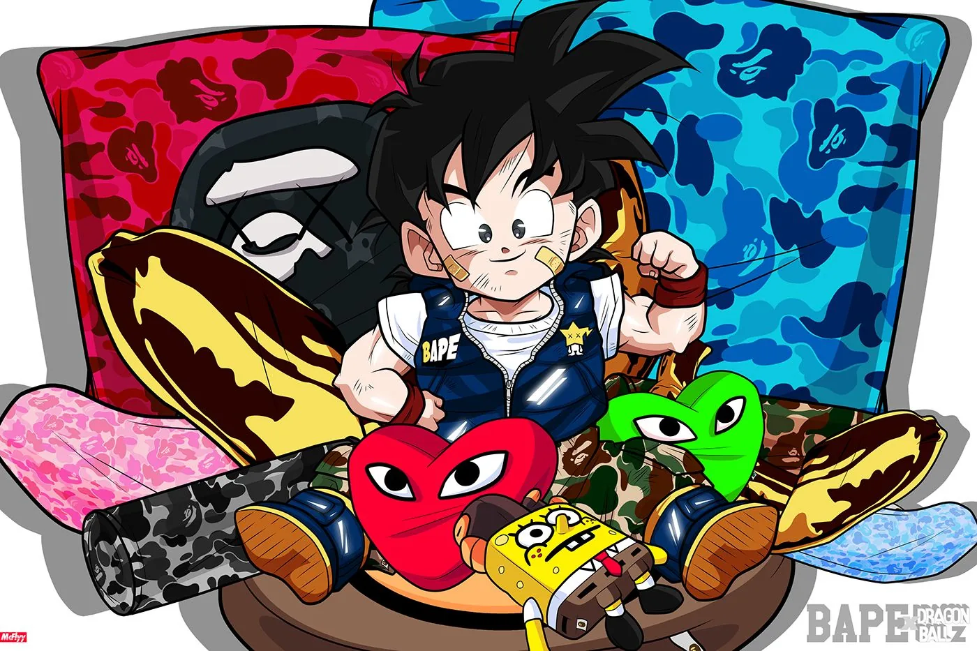 BAPE Dragon Ball Z Goku sneakers, 1400x933 720p, Lenovo Legion