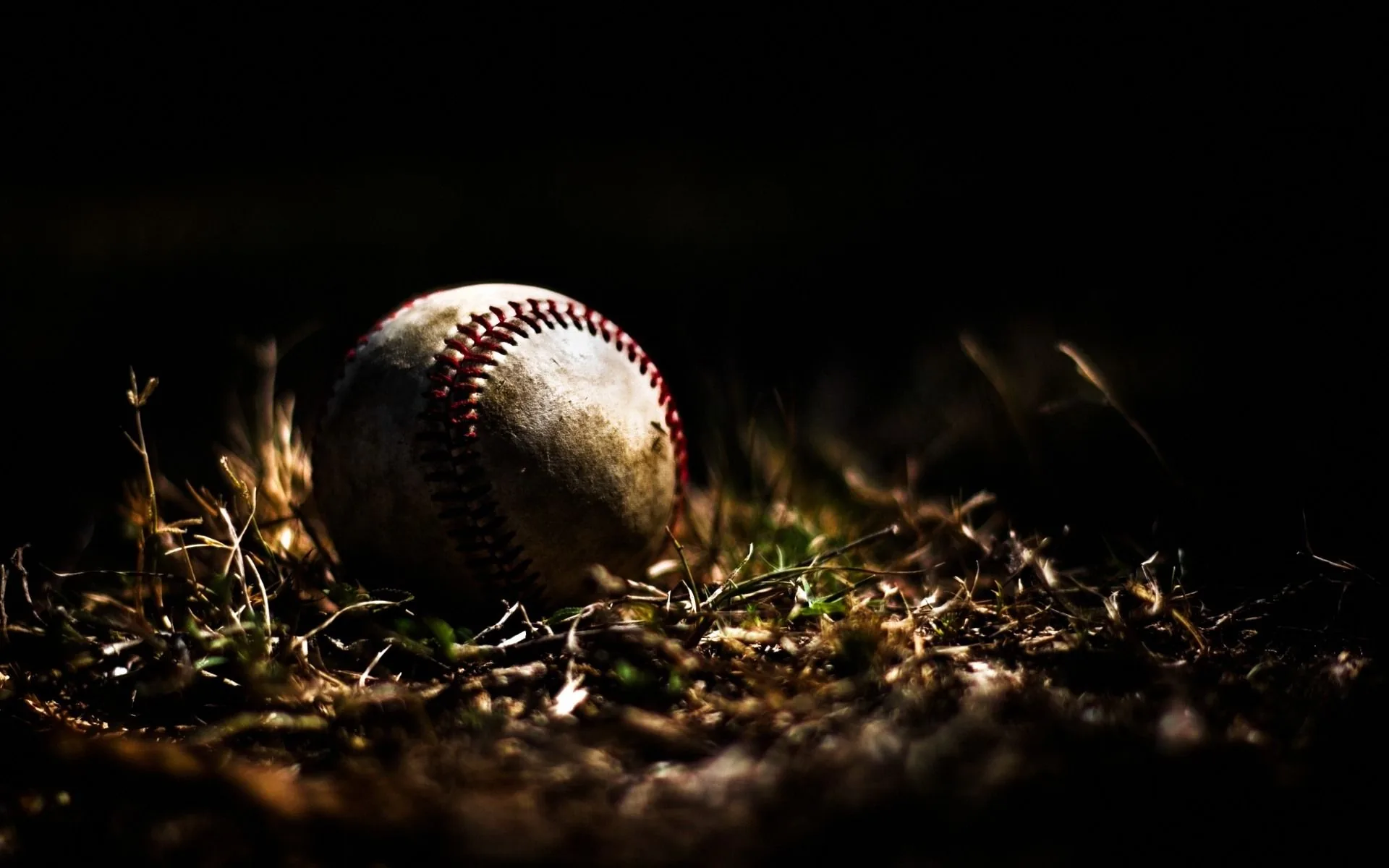 Palla da baseball nell'erba, 1920x1200 WUXGA, Desktop