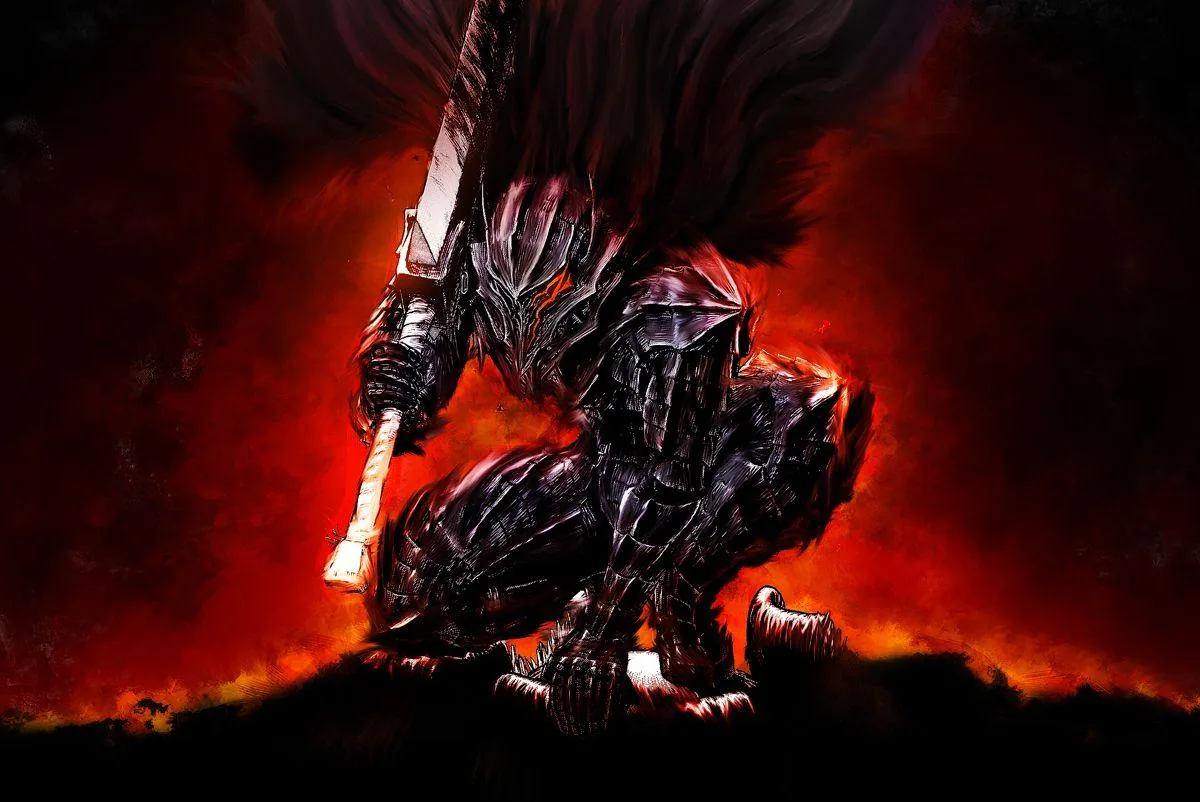 Guerriero Armatura Berserker, rosso e nero, 1200x802 HD, Desktop