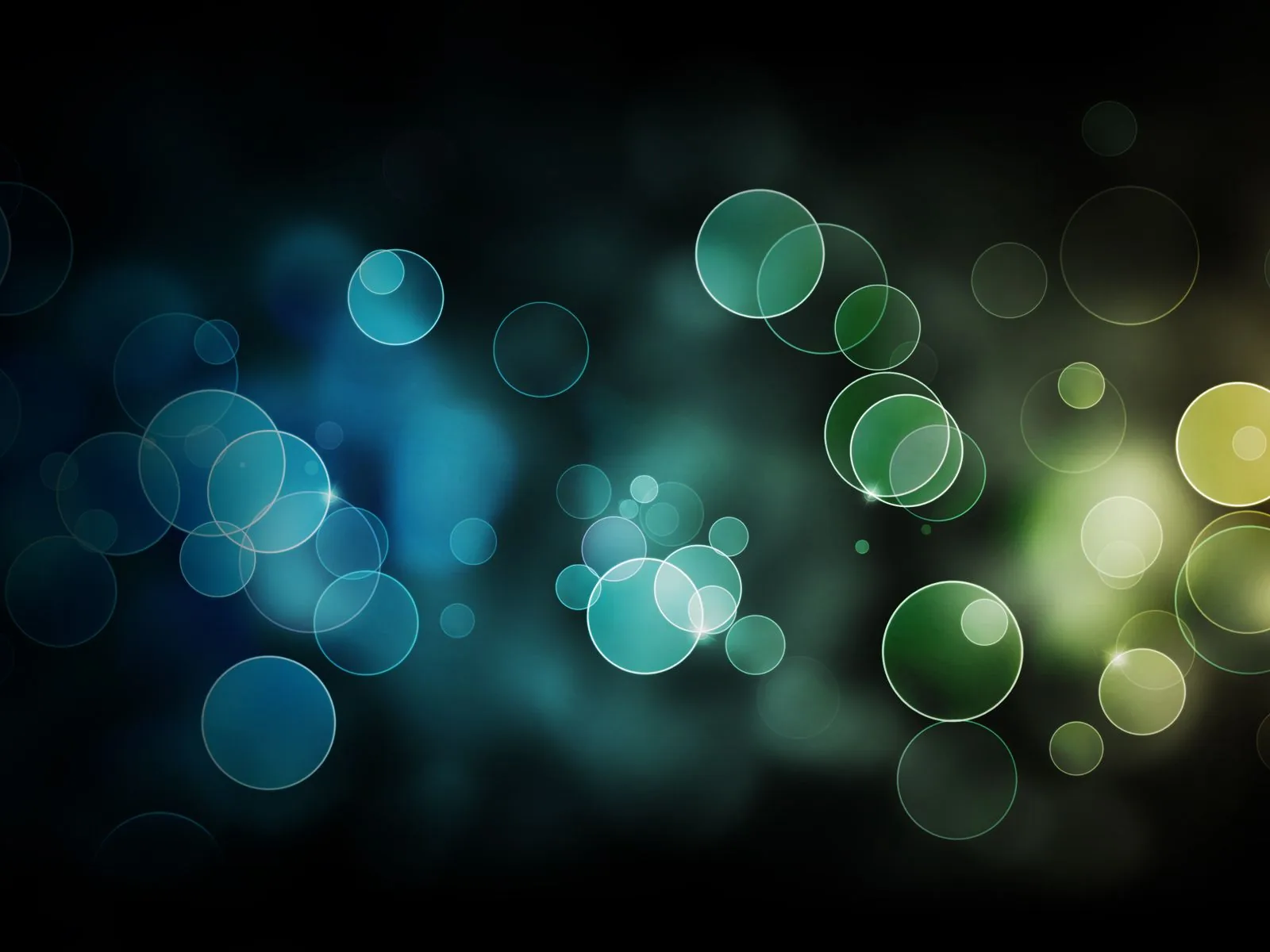 Bolle bokeh blu verde, 1600x1200 HD, Desktop
