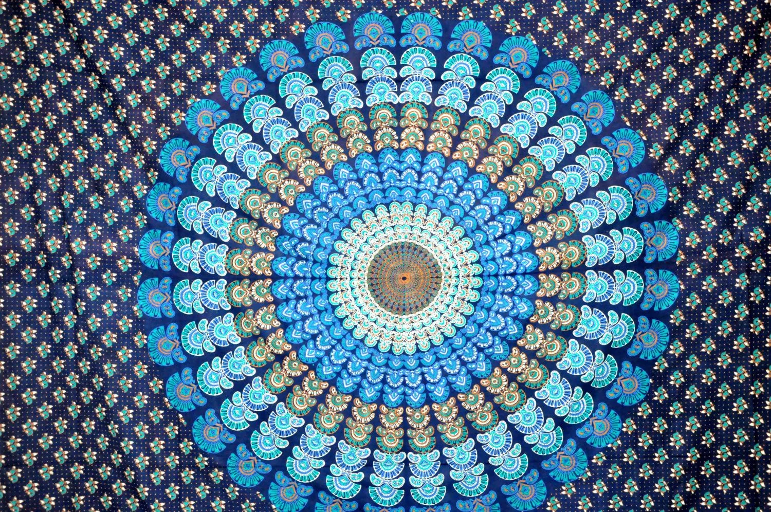 Mandala boho blu turchese, 1500x996 720p, Ultrabook