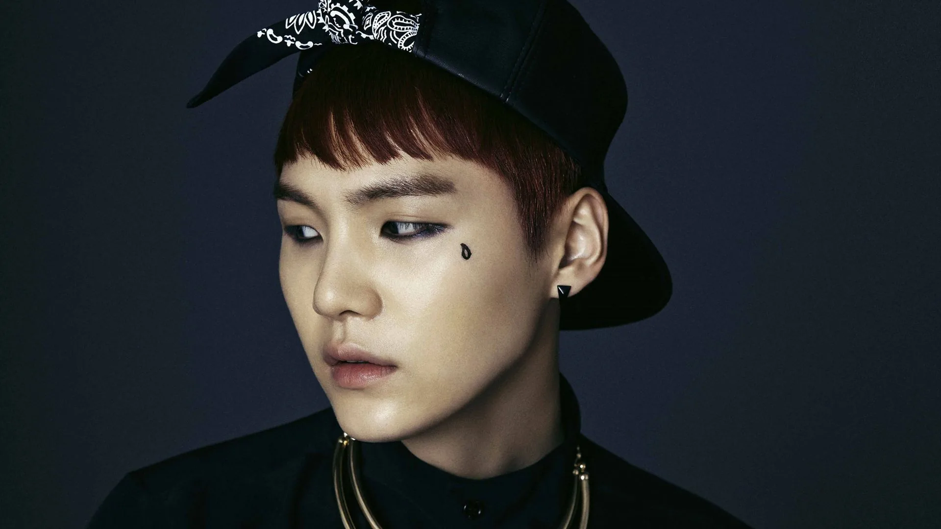 BTS Suga con cappello nero, gruppo K-pop, 1920x1080 Full HD 1080p, Desktop