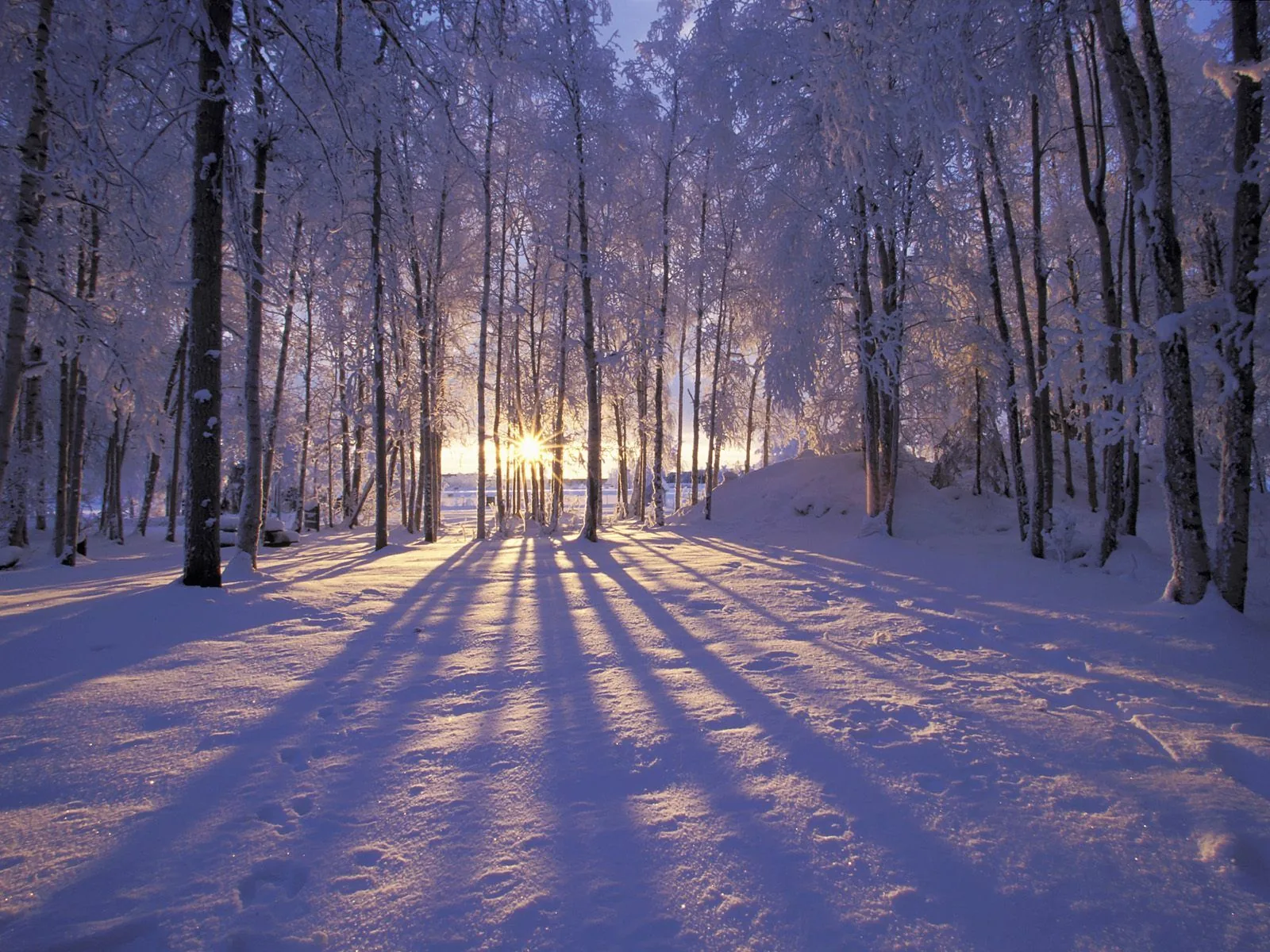 Montagna innevata luna notte, 1440x900 720p, PC