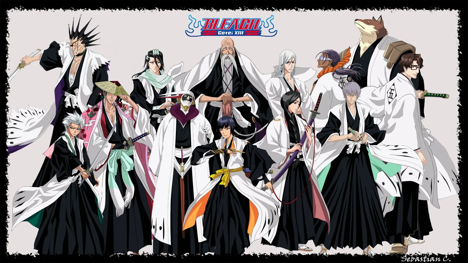 Capitani Bleach gruppo anime, manga, 1600x900 900p, Desktop
