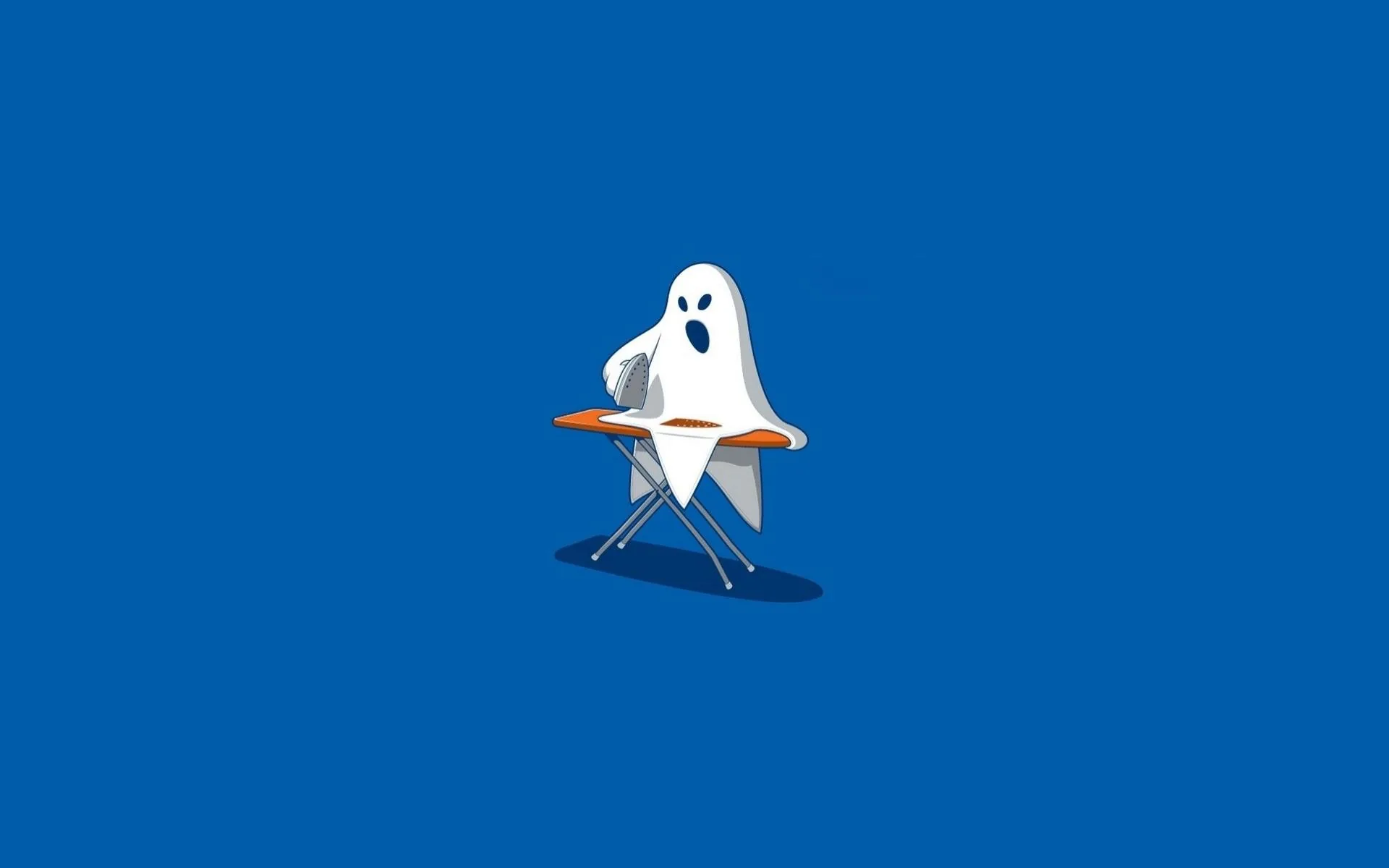 Fantasma che stira, sfondo blu, 1920x1200 Full HD+, Desktop