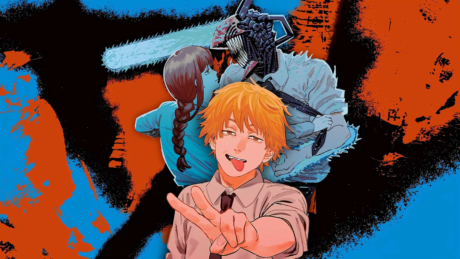 Denji Chainsaw Man anime, 3000x1688 2K, Laptop