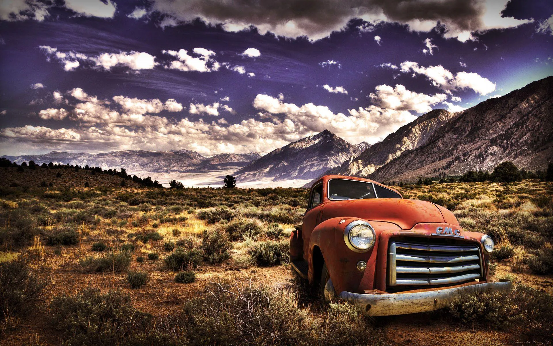 Vecchio camioncino Chevy arrugginito, 1920x1200 Full HD+, PC
