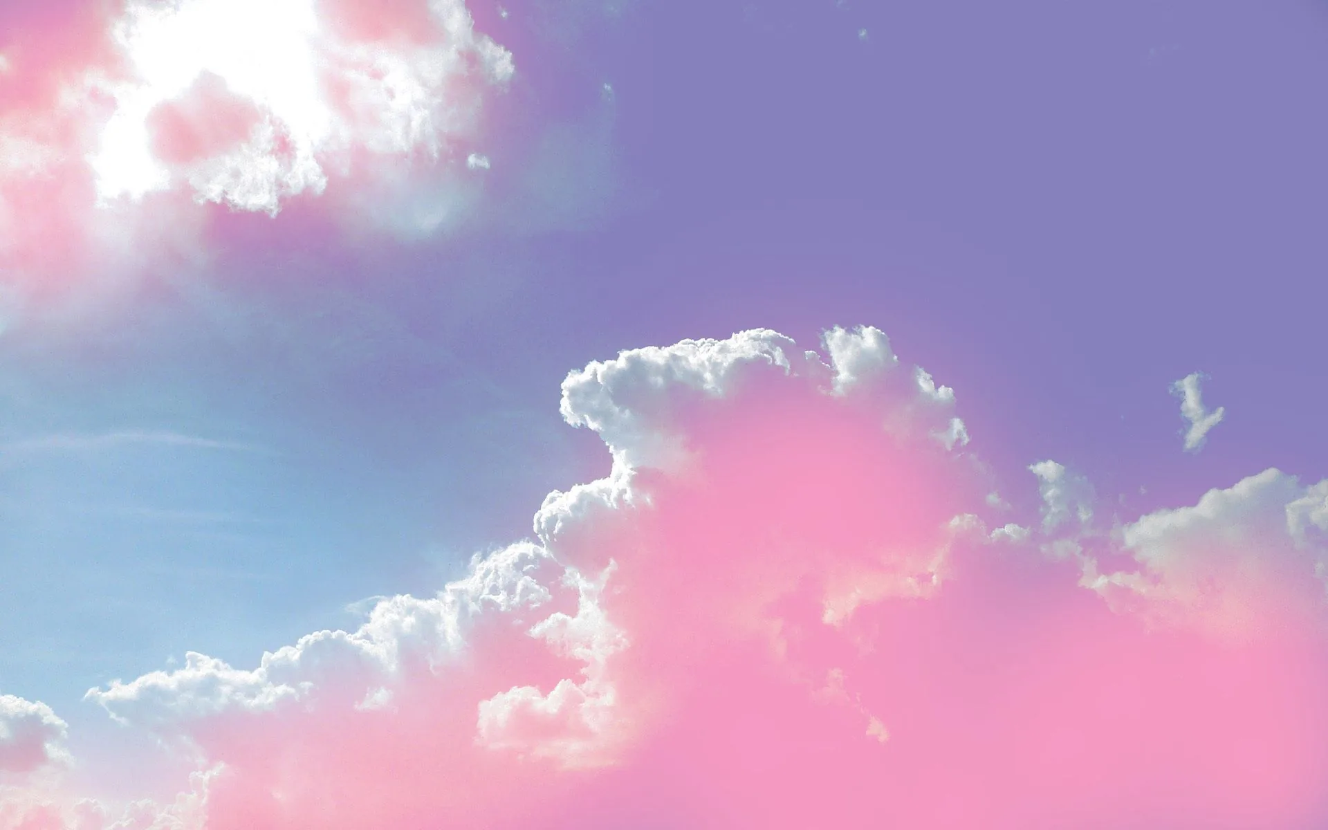 Nuvole rosa e viola pastello, 1920x1200 Full HD+, PC
