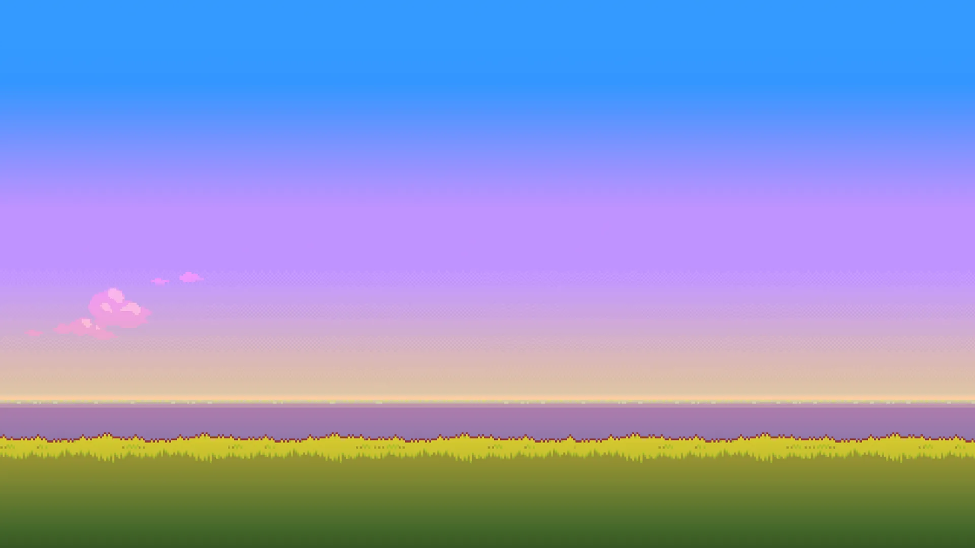Cielo pixel art tramonto, 1920x1080 Full HD, PC Desktop