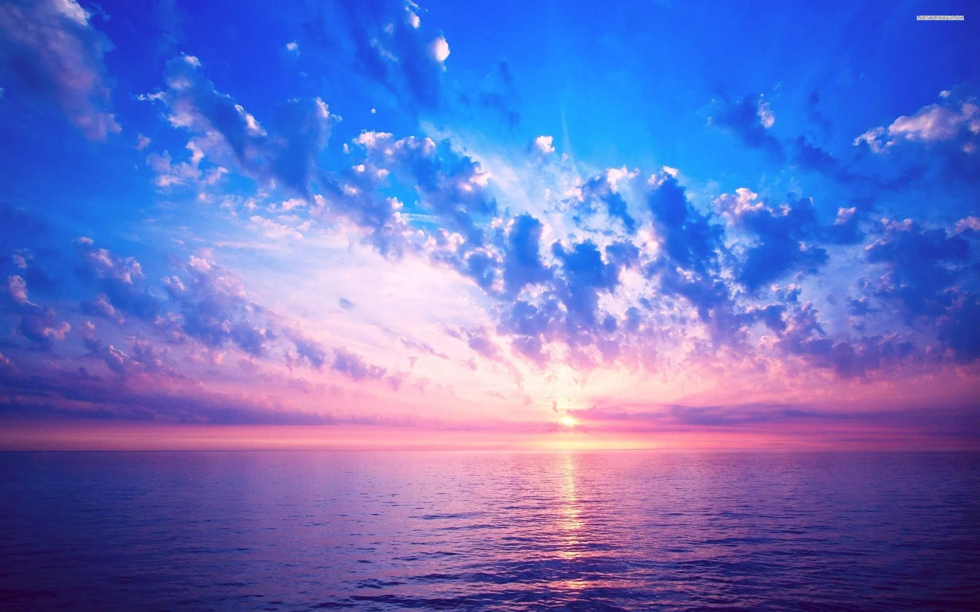 Tramonto rosa sul mare, 2560x1600 WQXGA, Laptop