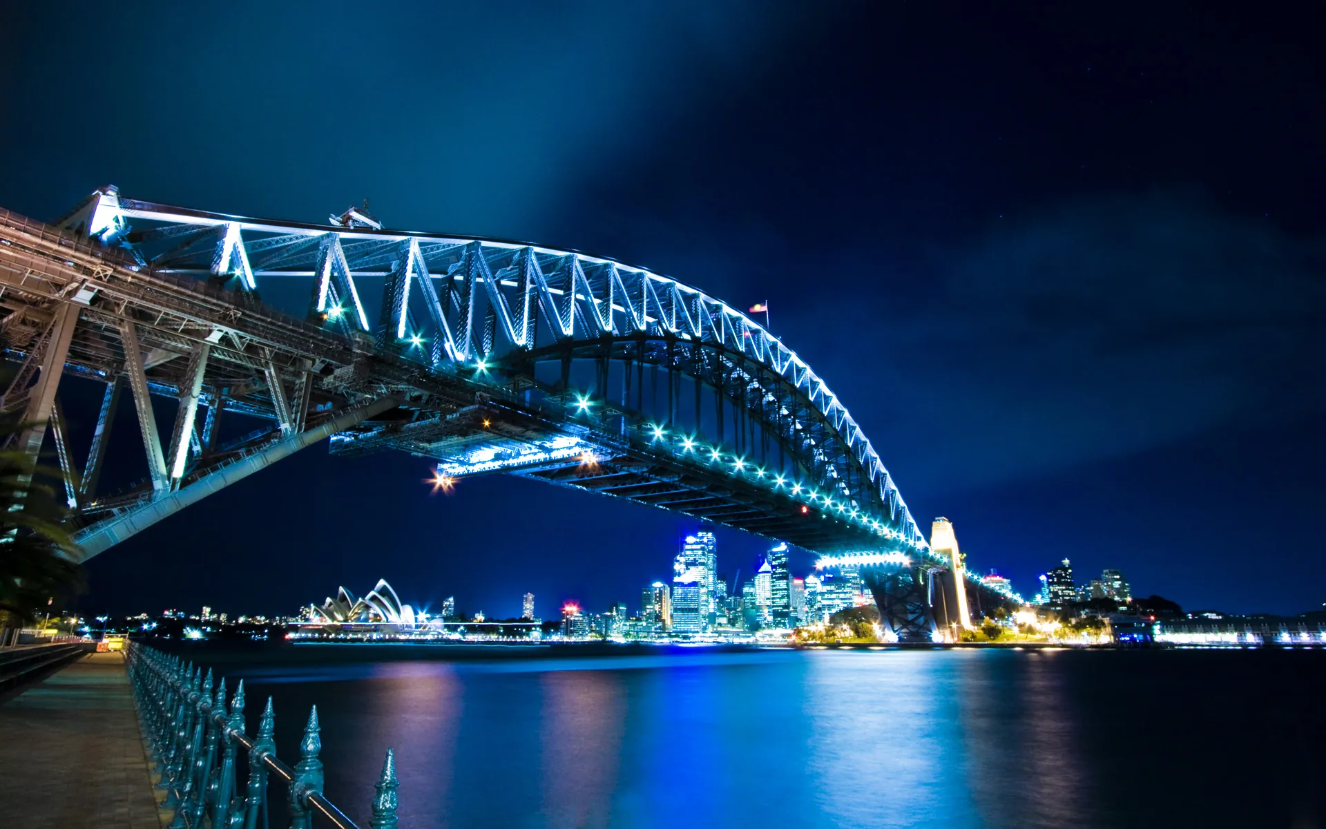 Ponte Sydney Harbour Bridge notturno, 1920x1200 Full HD+, Desktop