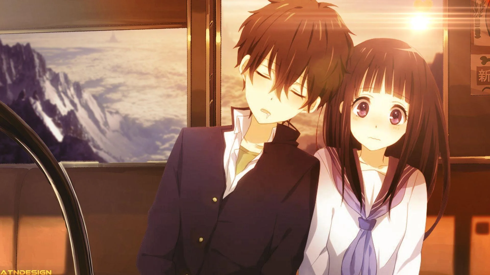 Coppia anime in treno, 1920x1080 Full HD 1080p, Desktop